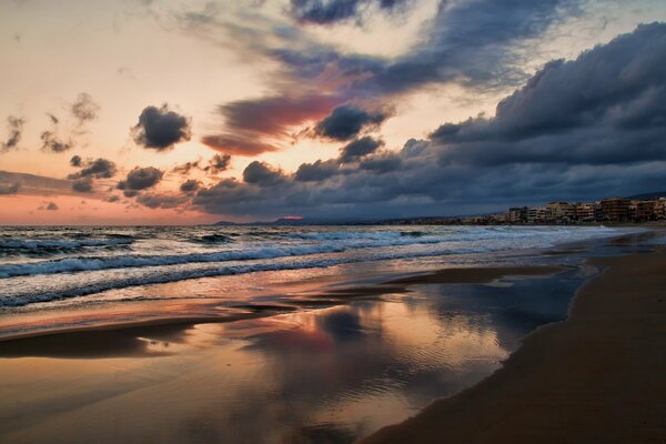 Sunset on the Greek island of Crete