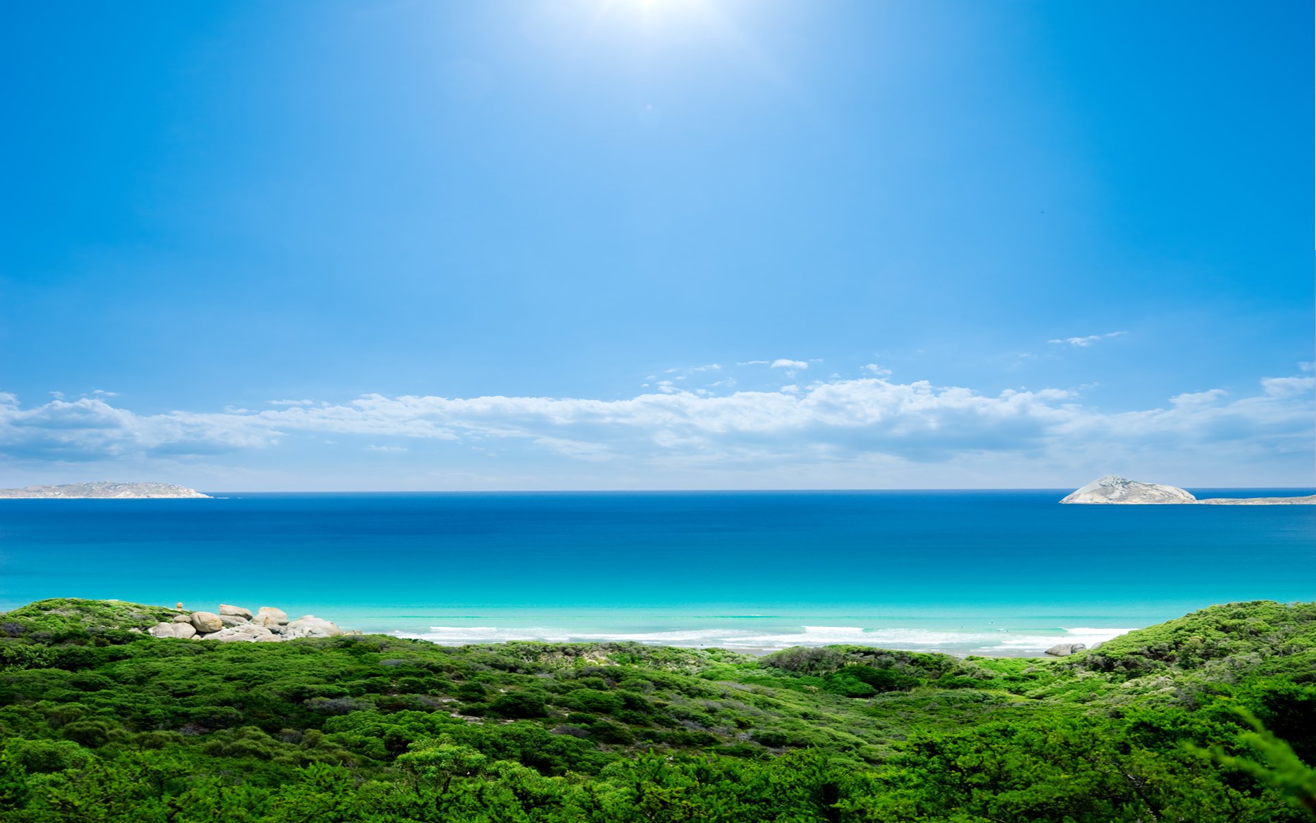 mare sole cielo paesaggio