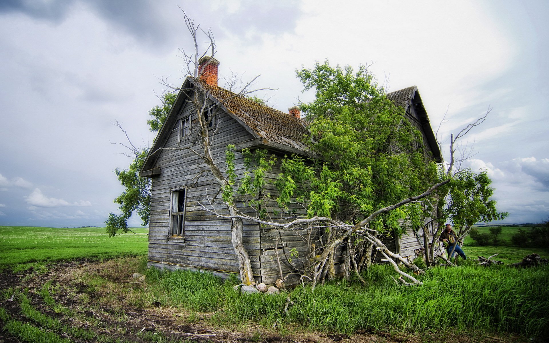 feld haus landschaft