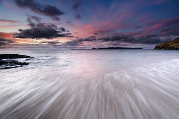 Amazing Japanese evening coast