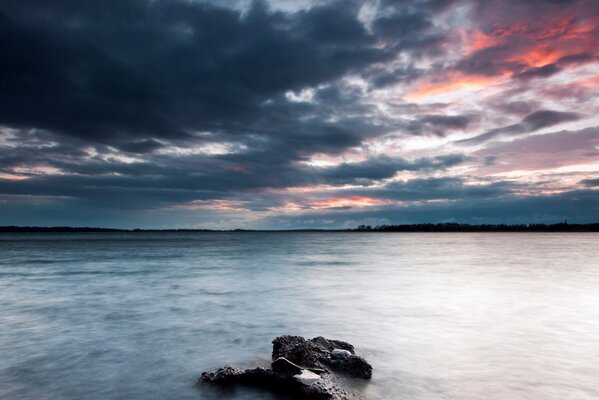 Beautiful Swedish coast clouds