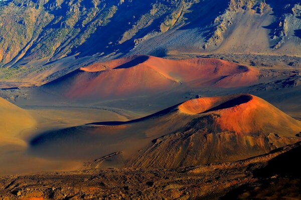 Cratères du volcan dans le parc Haleakala