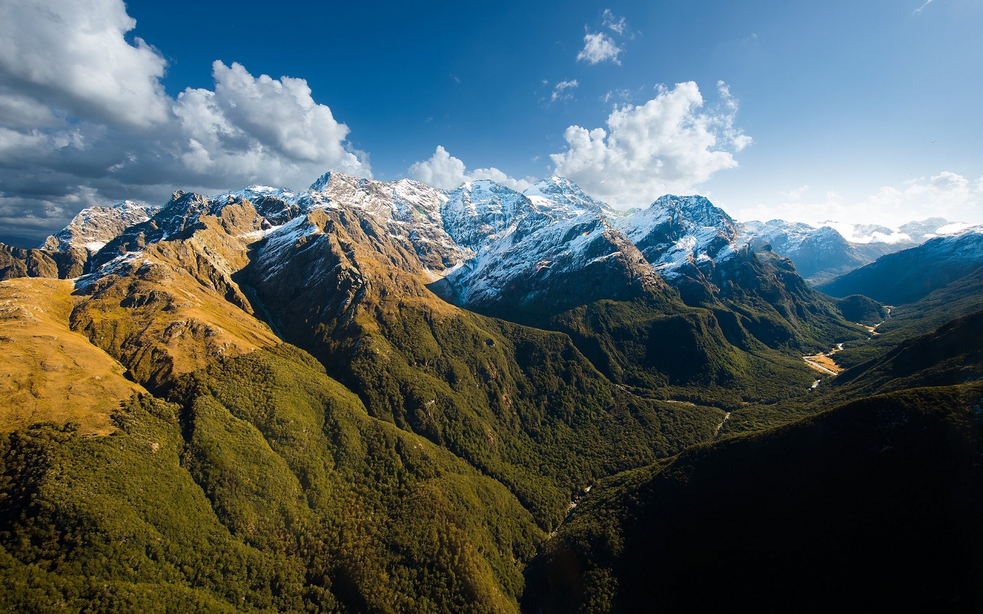 montañas naturaleza cielo milford sonido