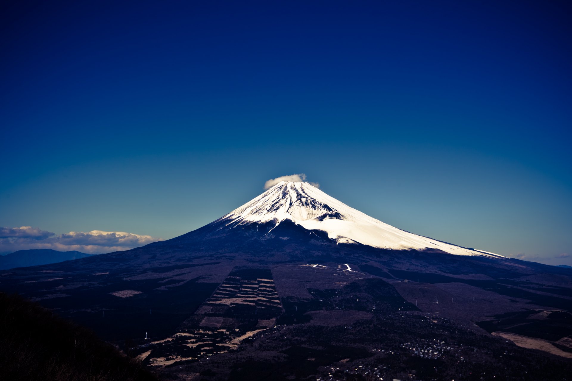 japonia góra wulkan wyspa honsiu fujiyama fuji fujisan