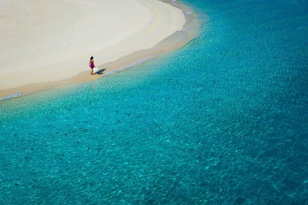 The sea coast is a beautiful day