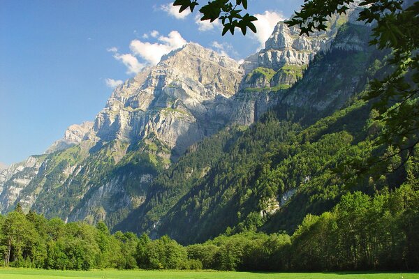 Berge, Sommer, blauer Himmel-die Schönheit der Natur