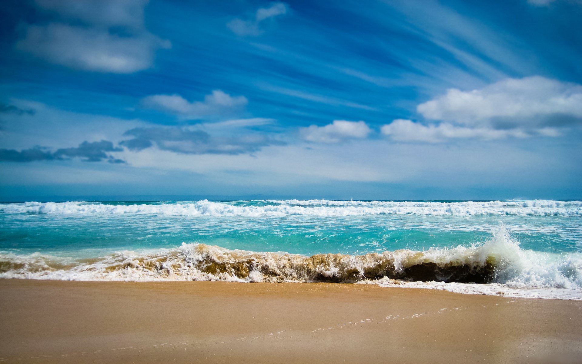 paysage mer océan eau mousse vague vagues sable