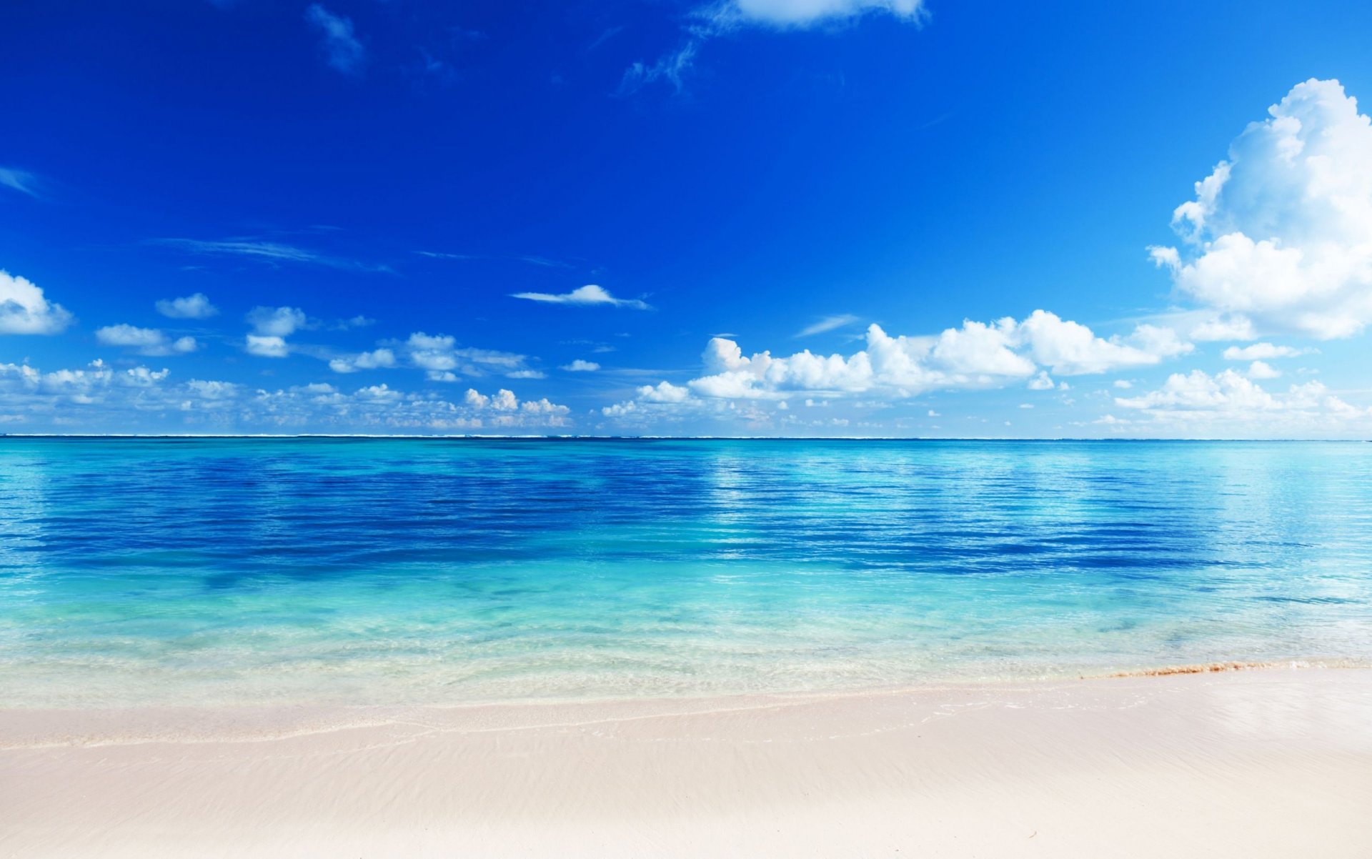 riva sabbia oceano orizzonte cielo nuvole blu