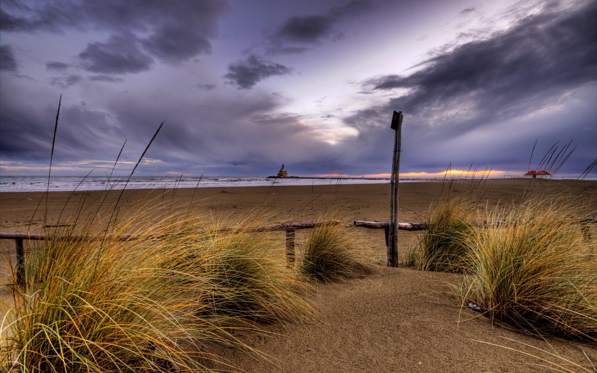 ky night sunset rain beach sand