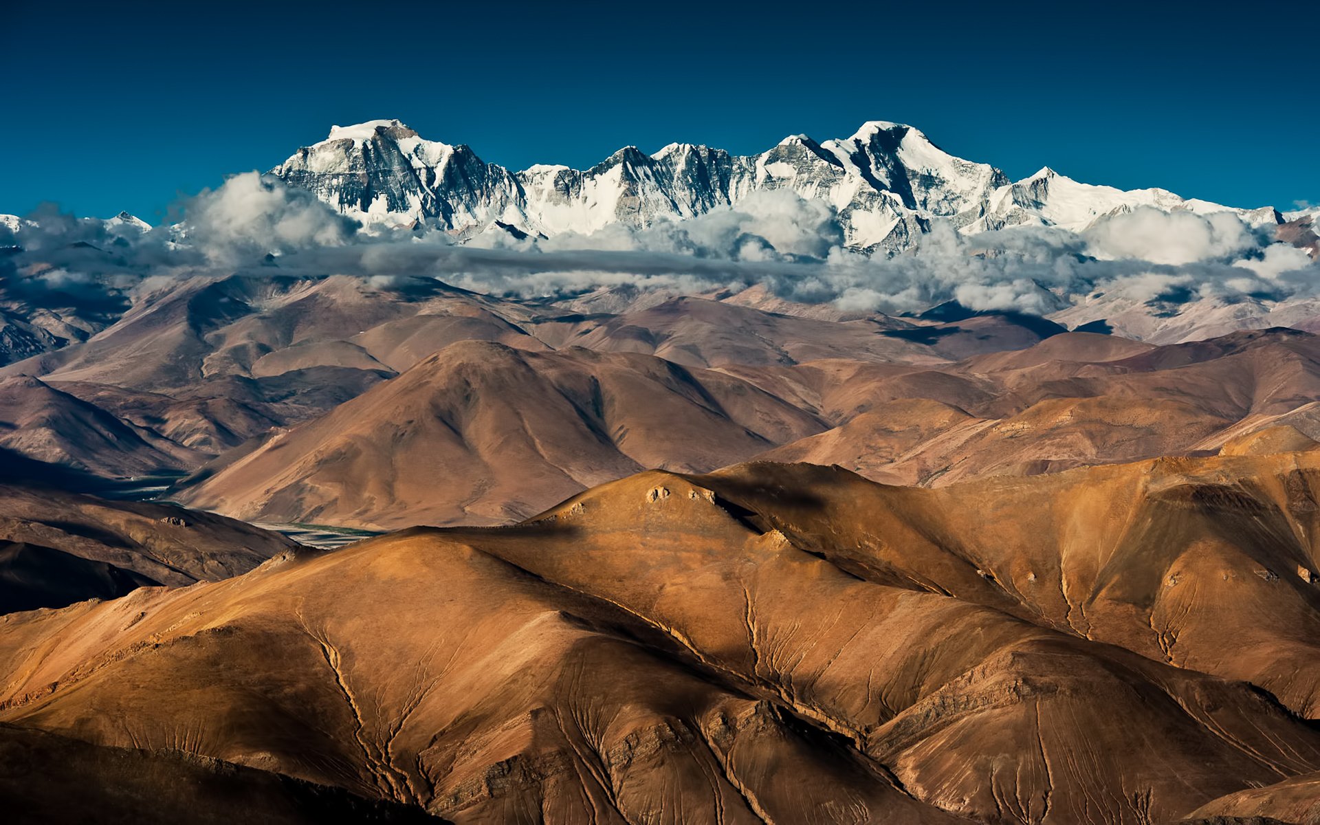 cina tibet cho oyu montagne nuvole cho oyu