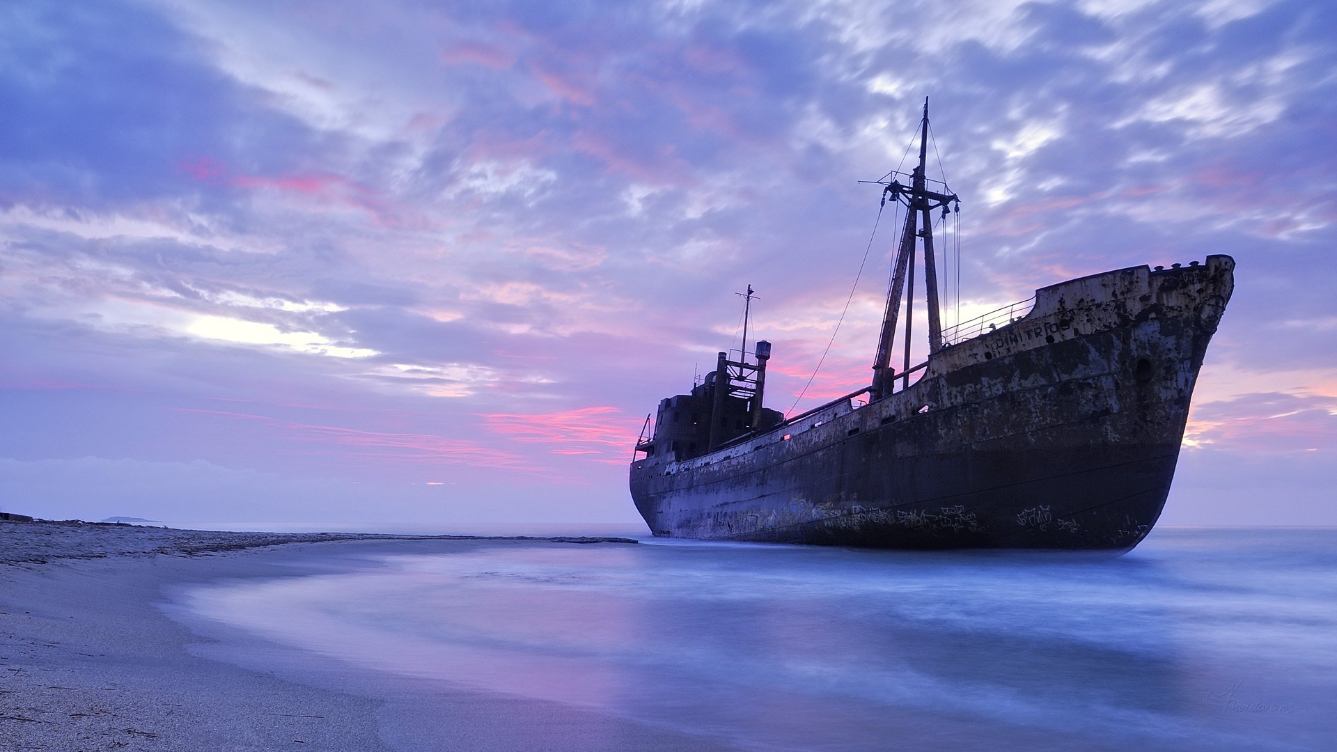 schiff meer ufer strand sand himmel abend schiff horizont