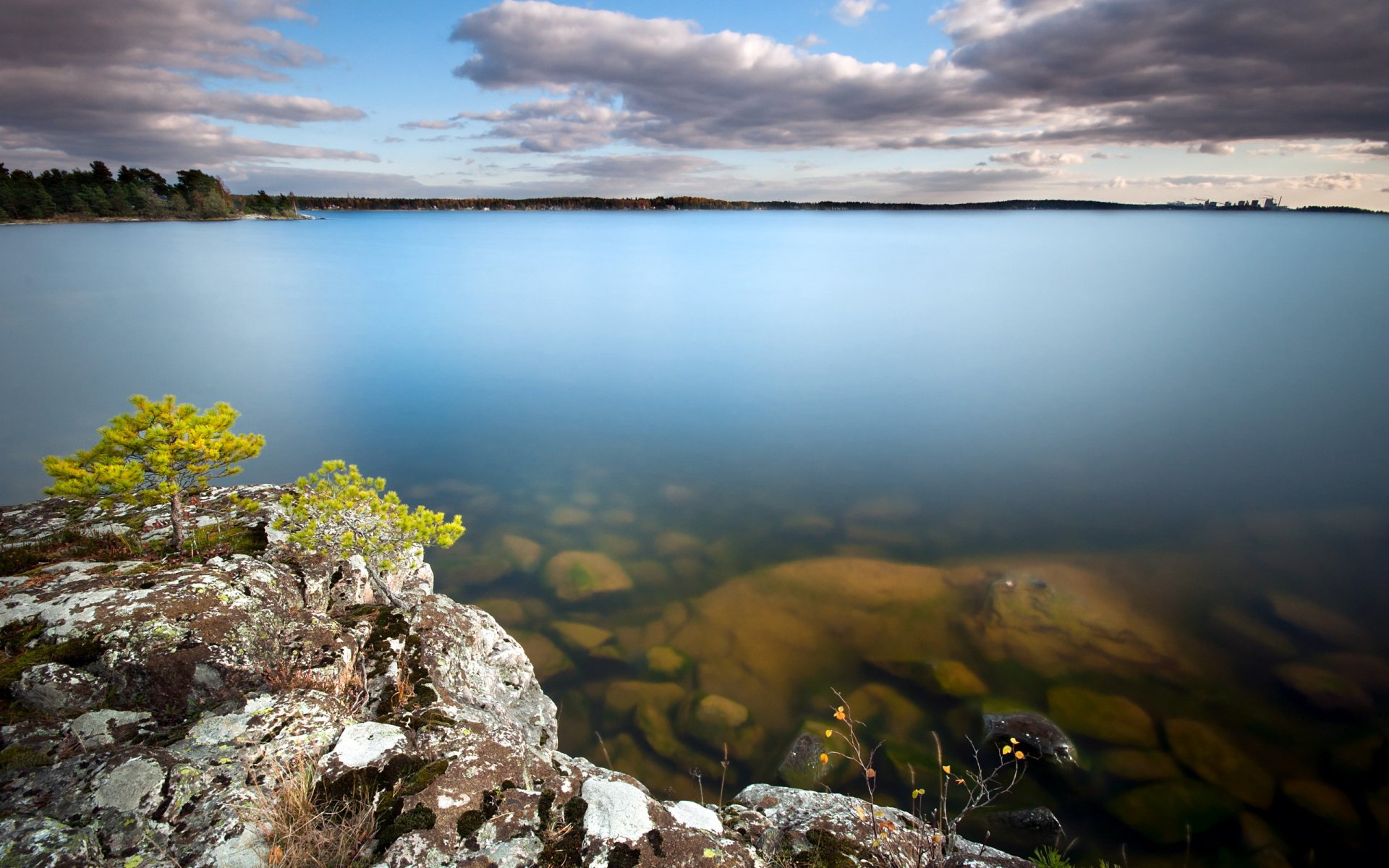 mer roches ciel paysage