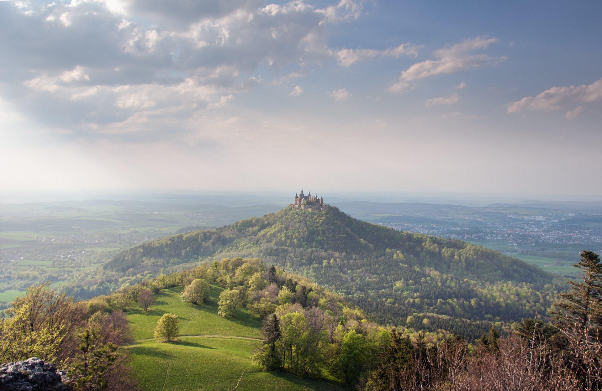 montagna castello avalon valle foresta