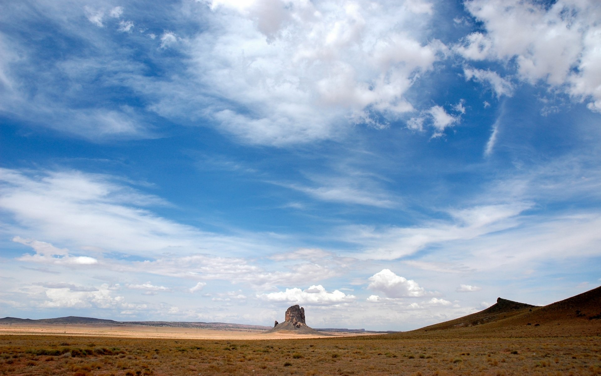 deserto collina colline cielo nuvole estate