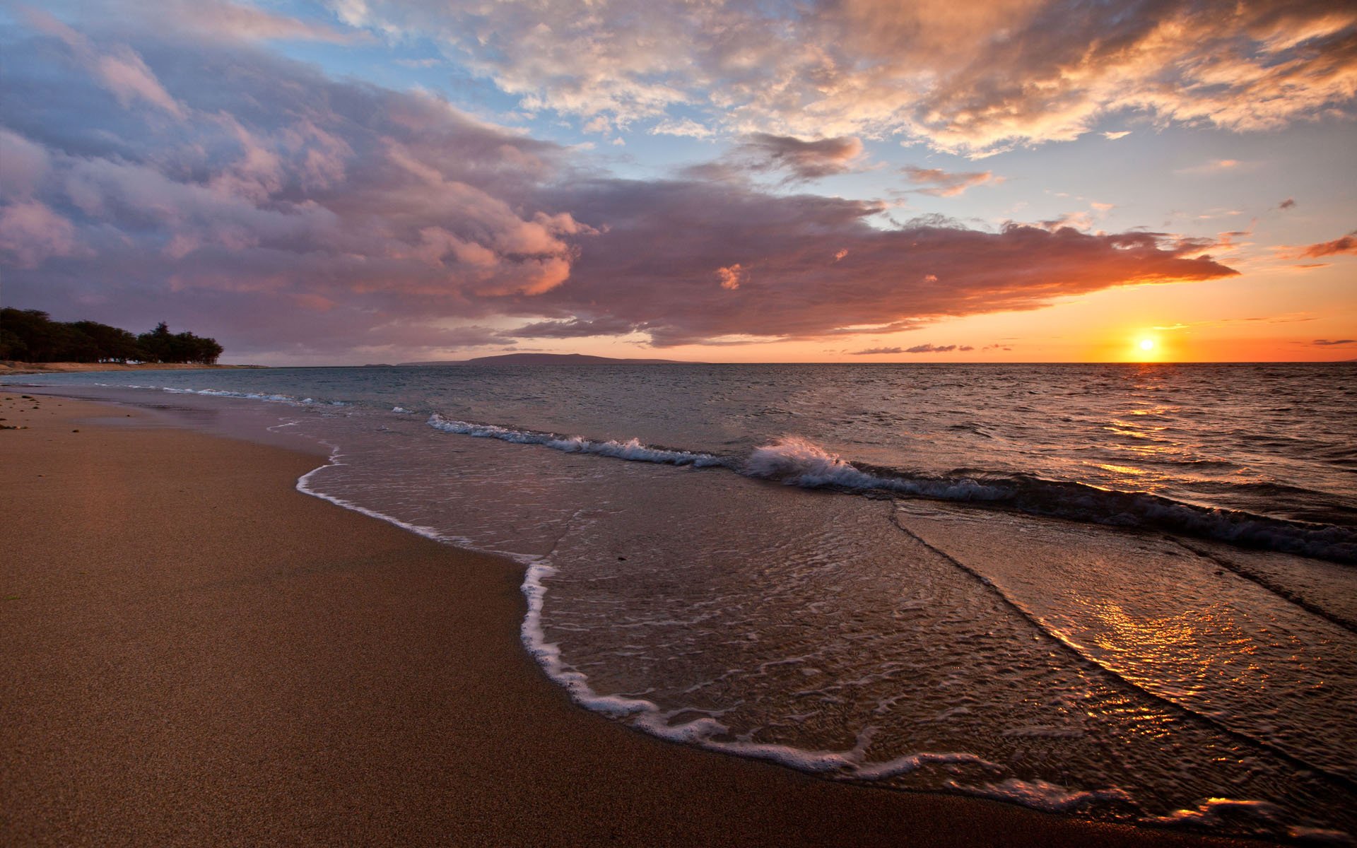 mare spiaggia sabbia onde tramonto