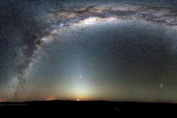 Milchstraße in einem Observatorium in Chile