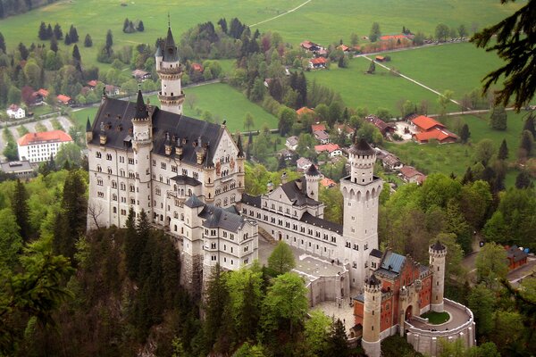 Bovary Castle on the top of the hill