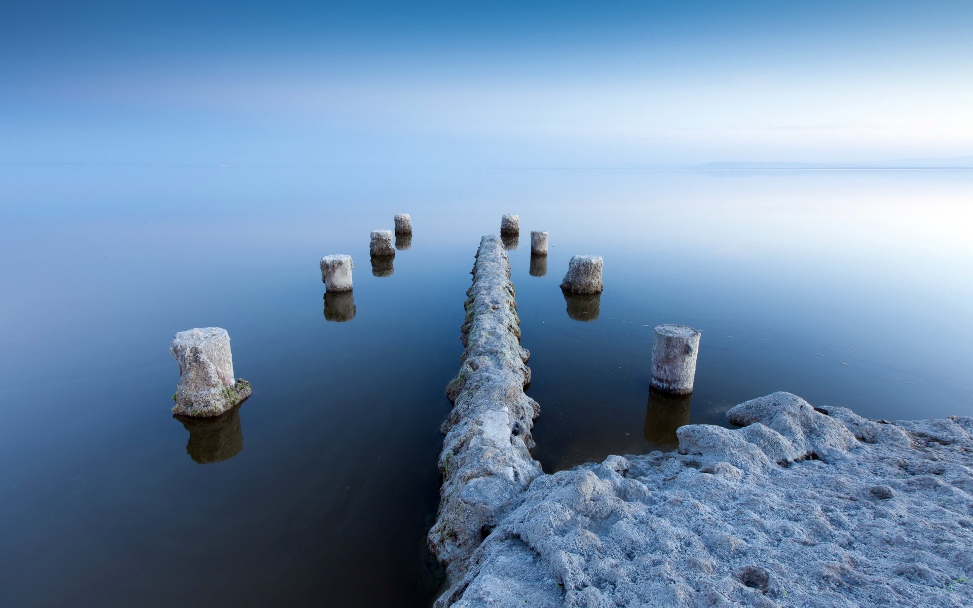 mer brouillard paysage supports