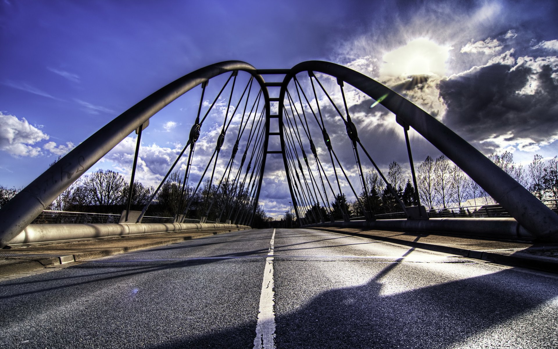 road bridge landscape