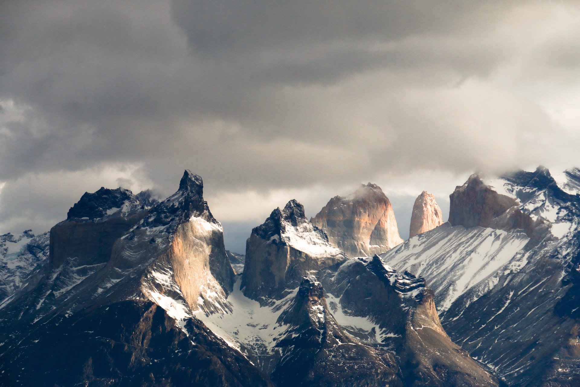 ameryka południowa patagonia góry andes chmury