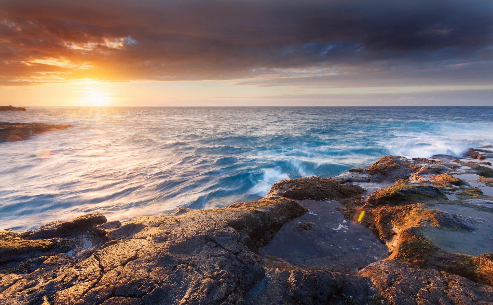 mare tramonto paesaggio