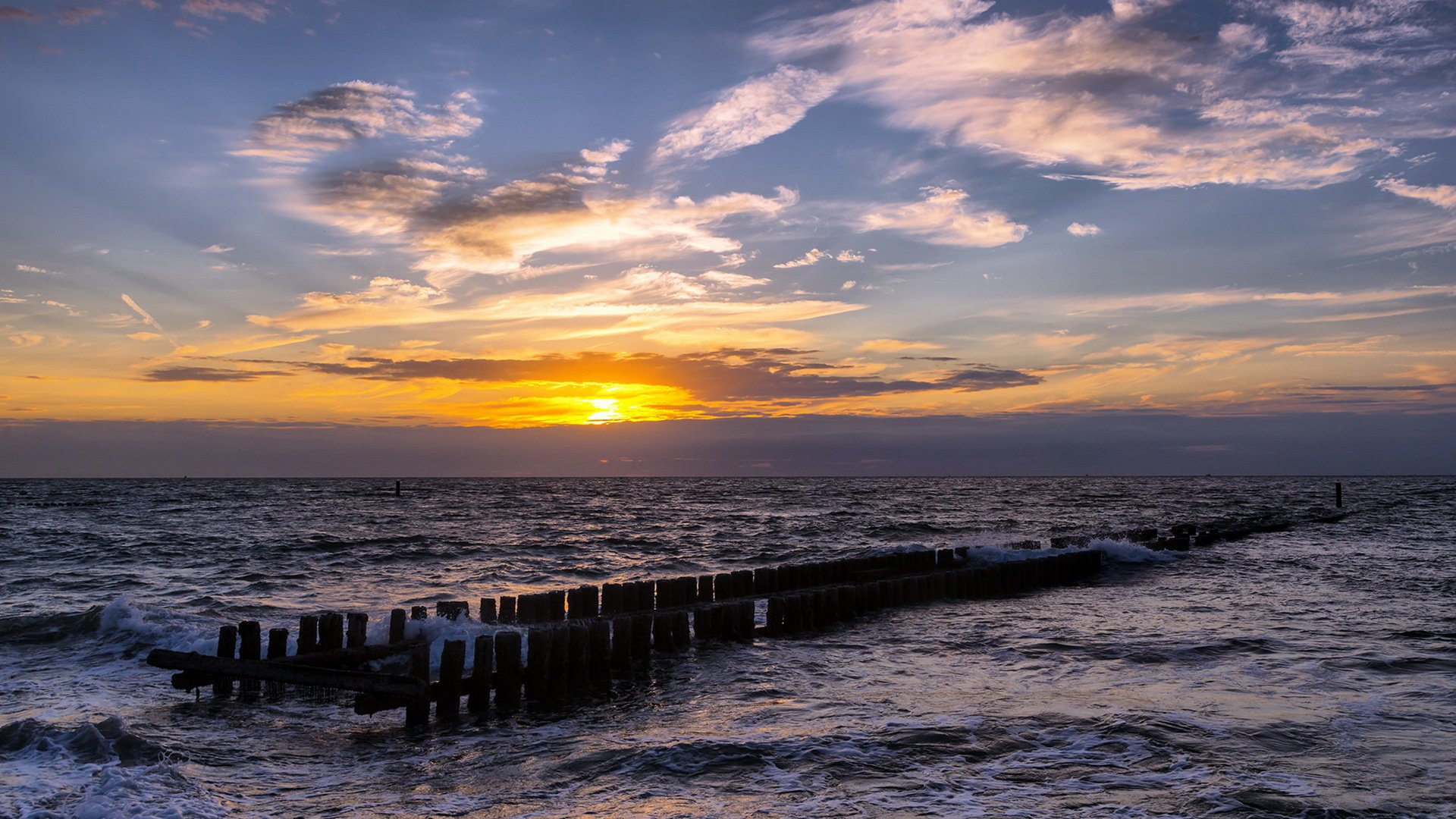 mare tramonto paesaggio