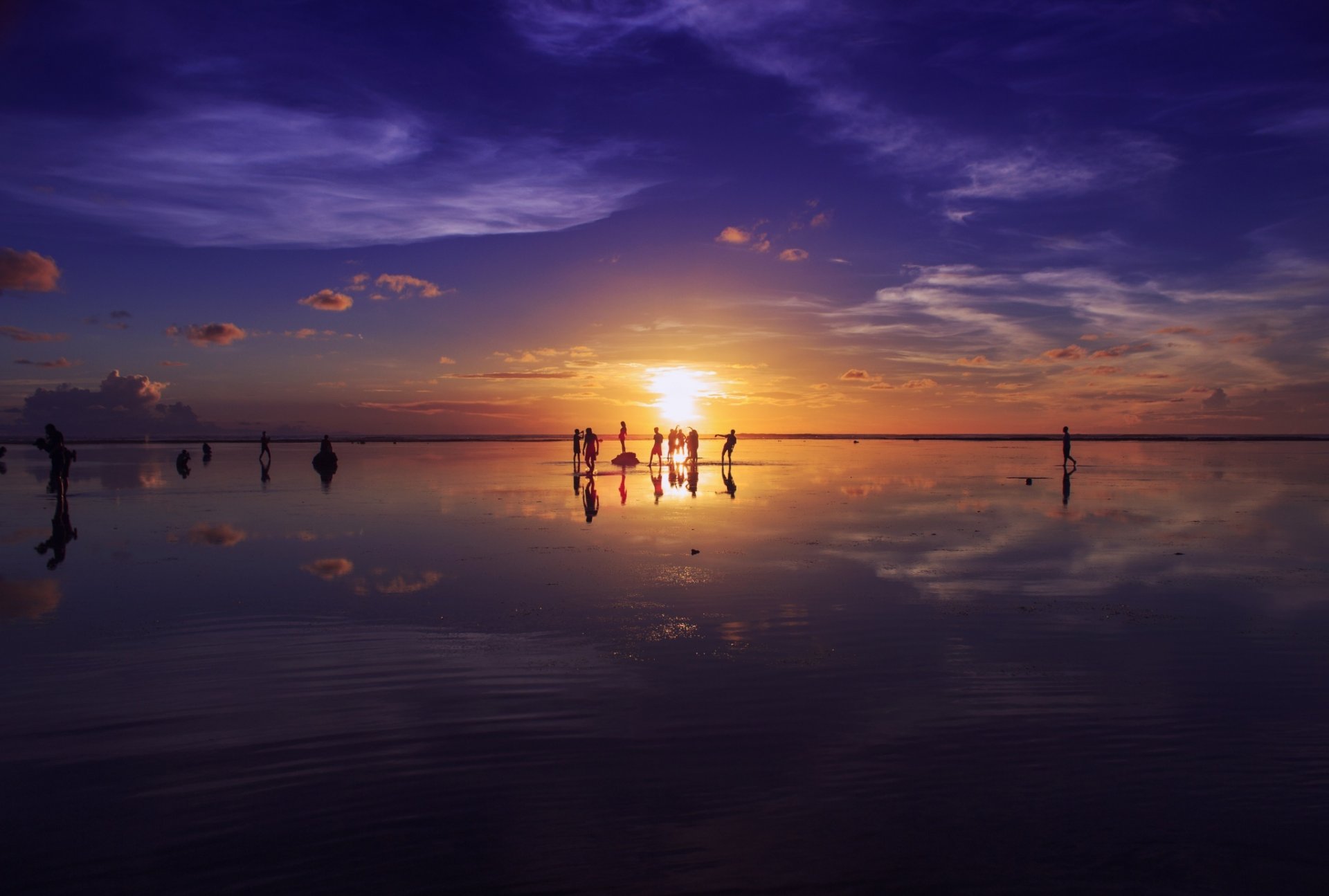 beach. ocean coast sunset nature people