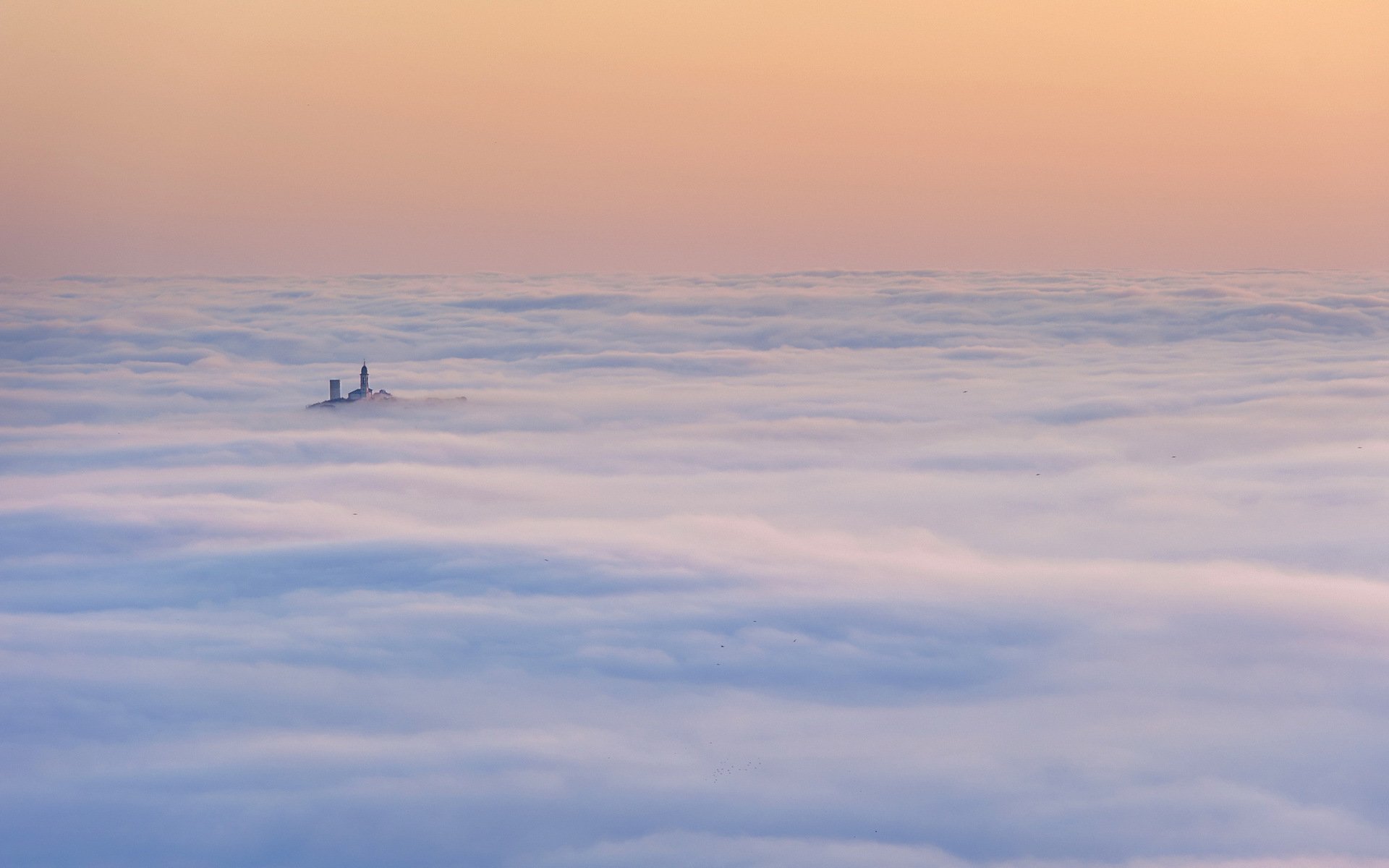 местре мачерата nebbia nuvole альба пейзаж