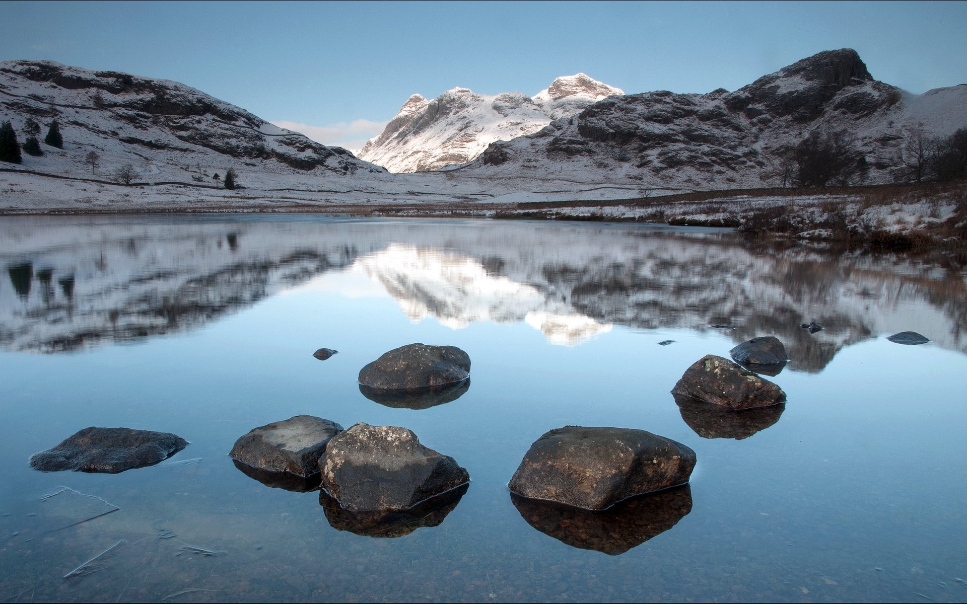 lake mountain landscape