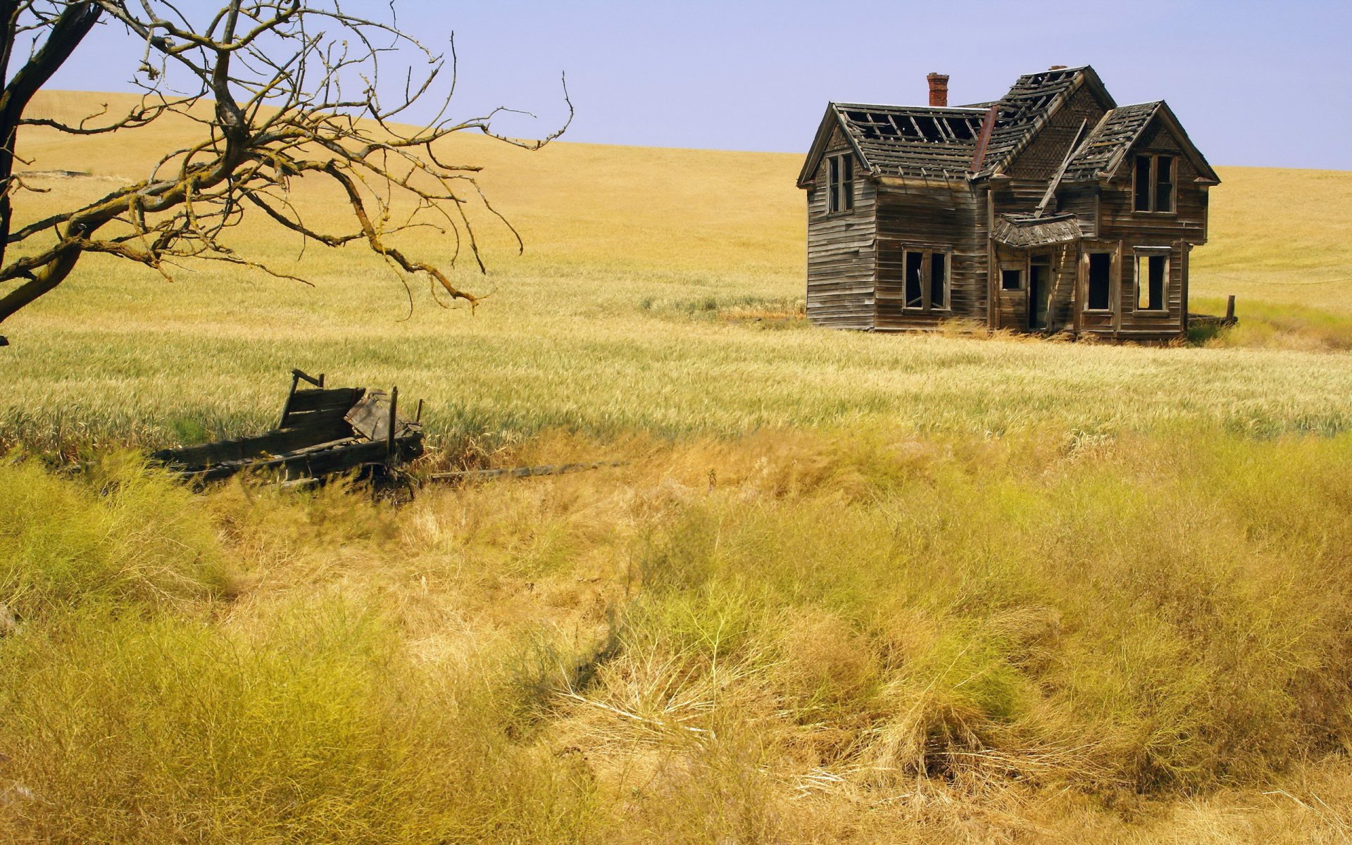 campo casa paisaje