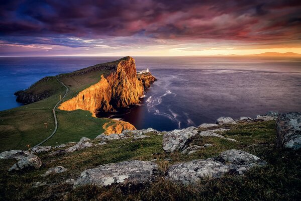 Skye Island vor dem Hintergrund der RSS-Welt