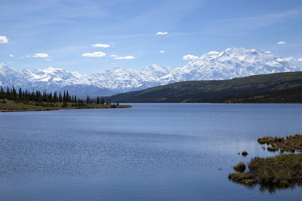 Alaska Mountains Range Lake Wonder