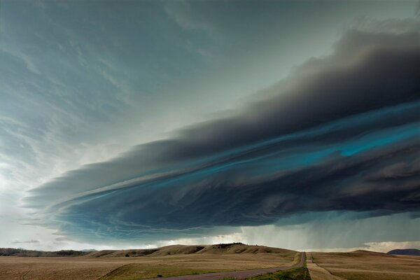 Sturmwolke über dem Bundesstaat Montana