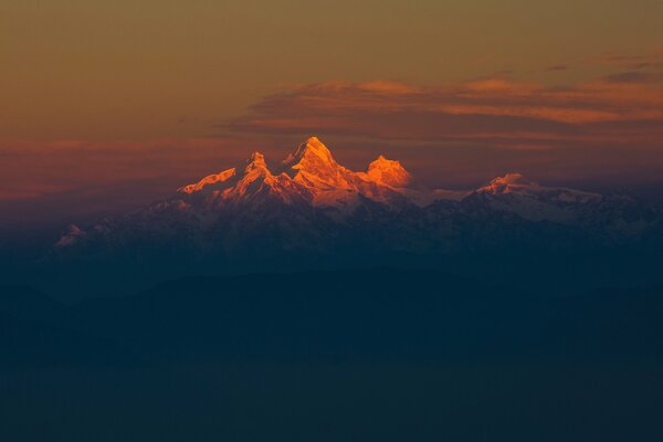 Himalaya Mountain in the morning light