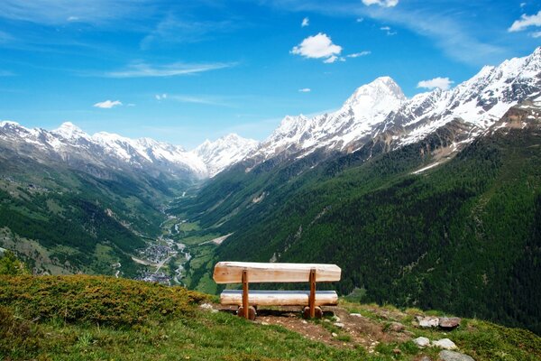 Montagna svizzera cielo bella vista