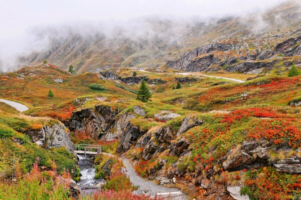 Der Herbst hat auch die Berge erreicht