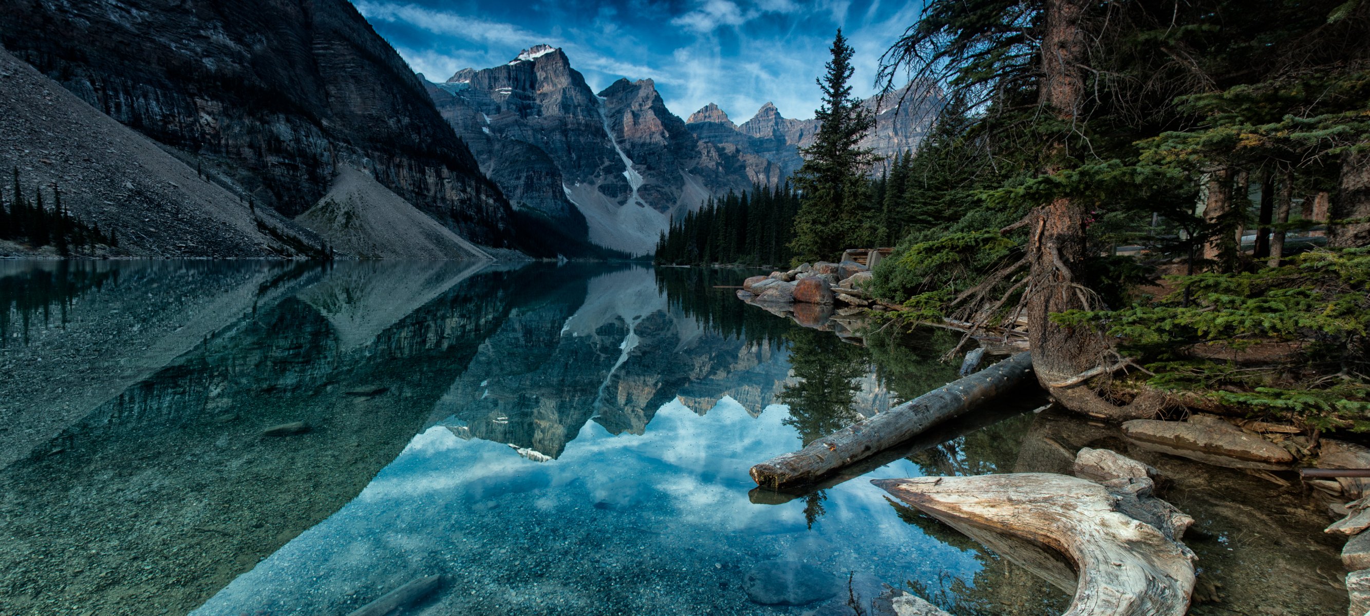 moraine alberta kanada berg wald