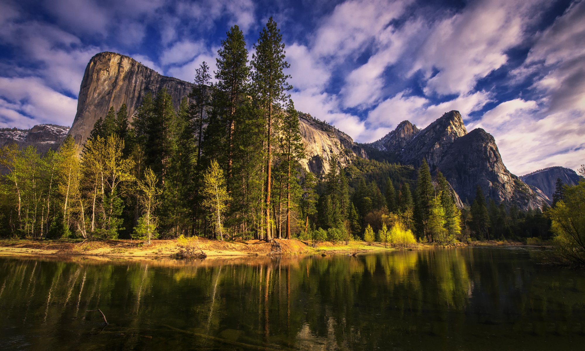 yosemite national park california yosemite tree mountain river morning nature