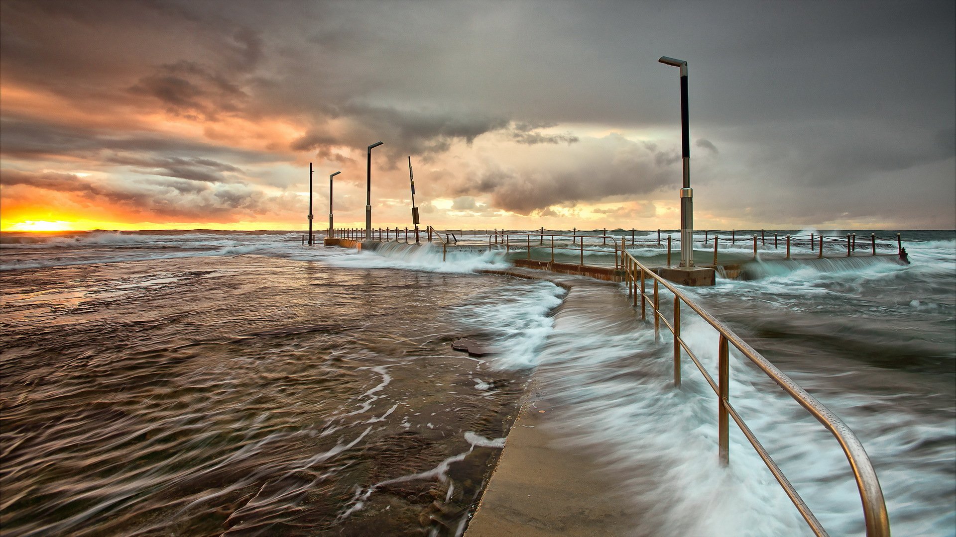 unset sea landscape