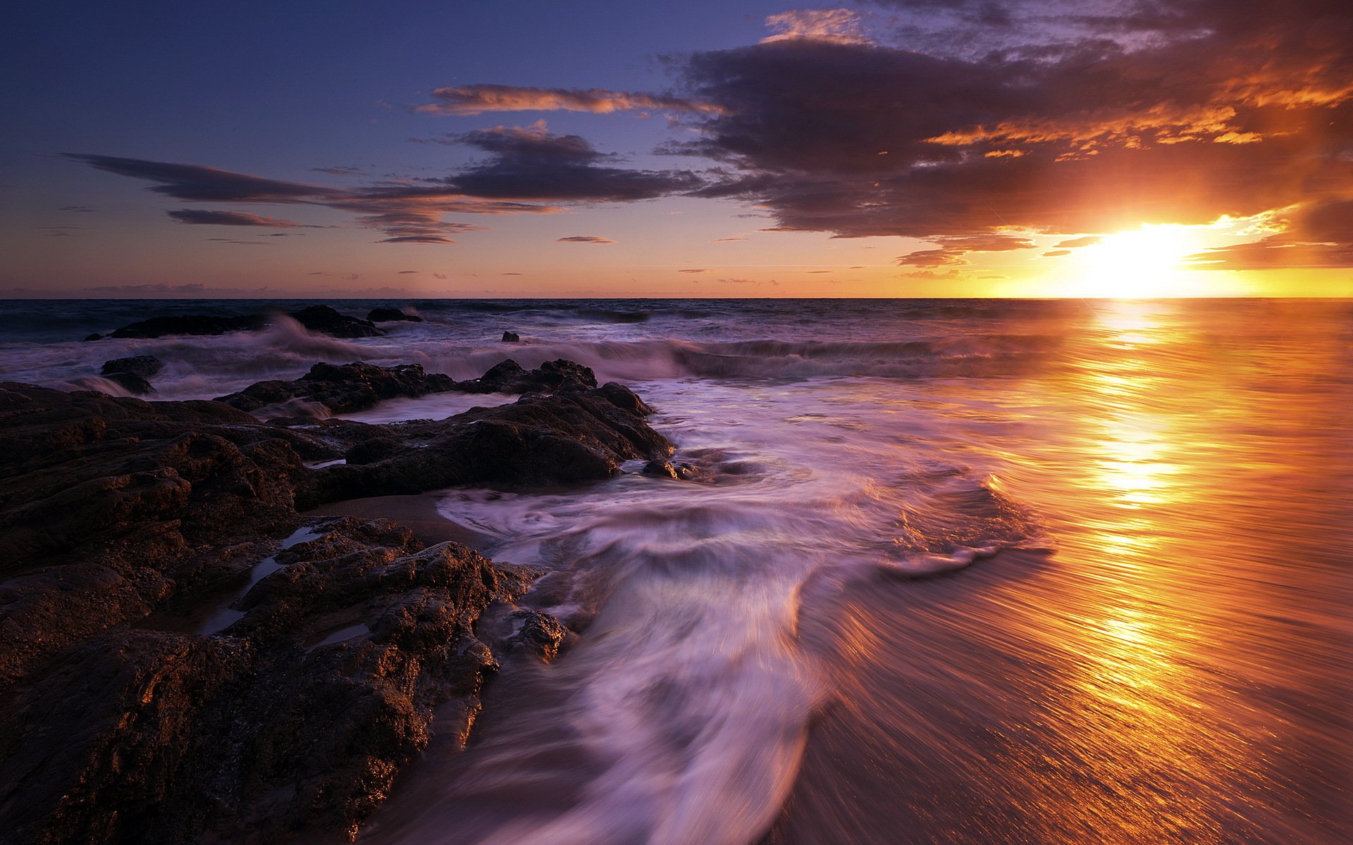 mare tramonto paesaggio