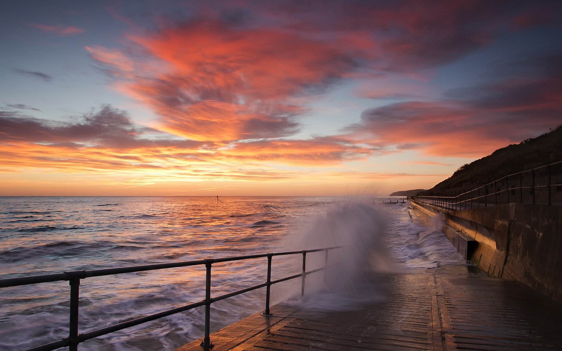 tramonto mare paesaggio