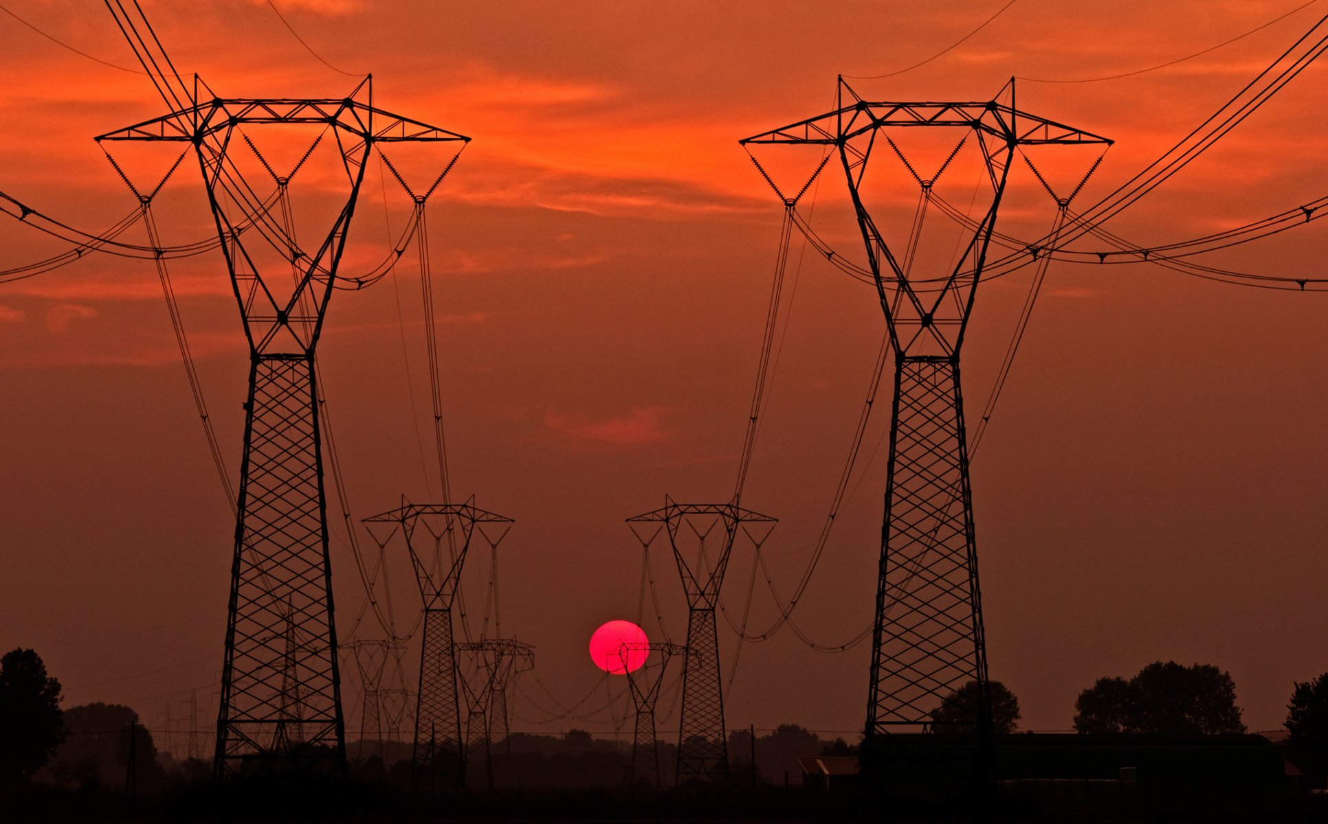 ky sun sunset support lap wire tree silhouette