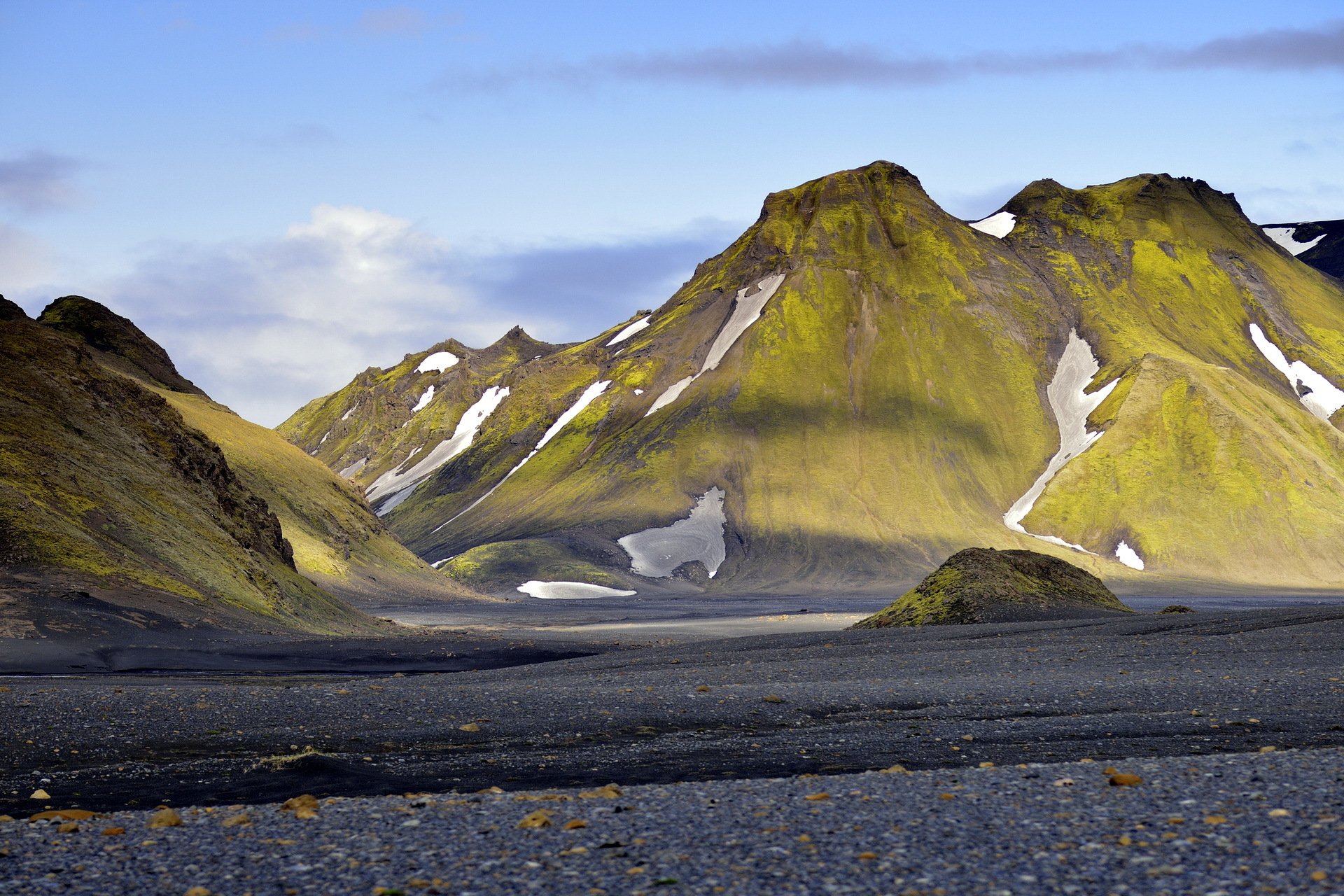 montañas cielo paisaje islandia