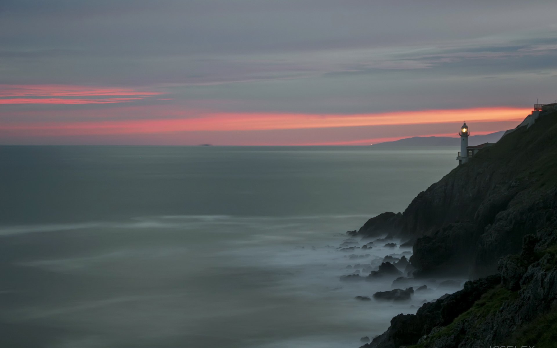 ea lighthouse night landscape