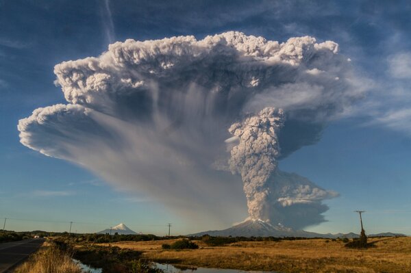 Volcanic eruption in Chile 2015