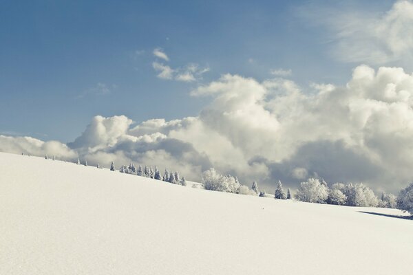 Carretera de nieve cubierta de nieve