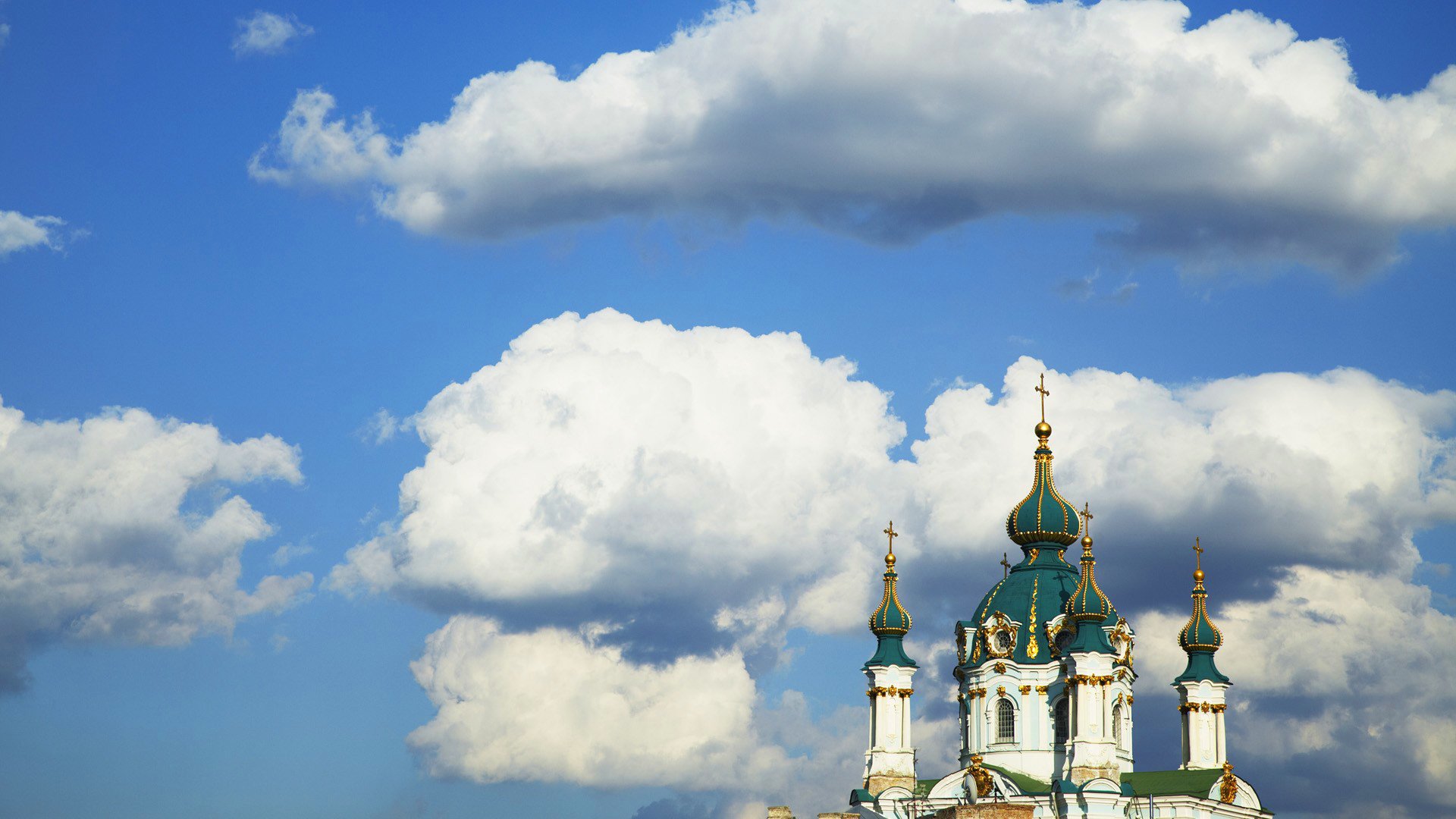 ky clouds town kiev dome st. andrew s church cro