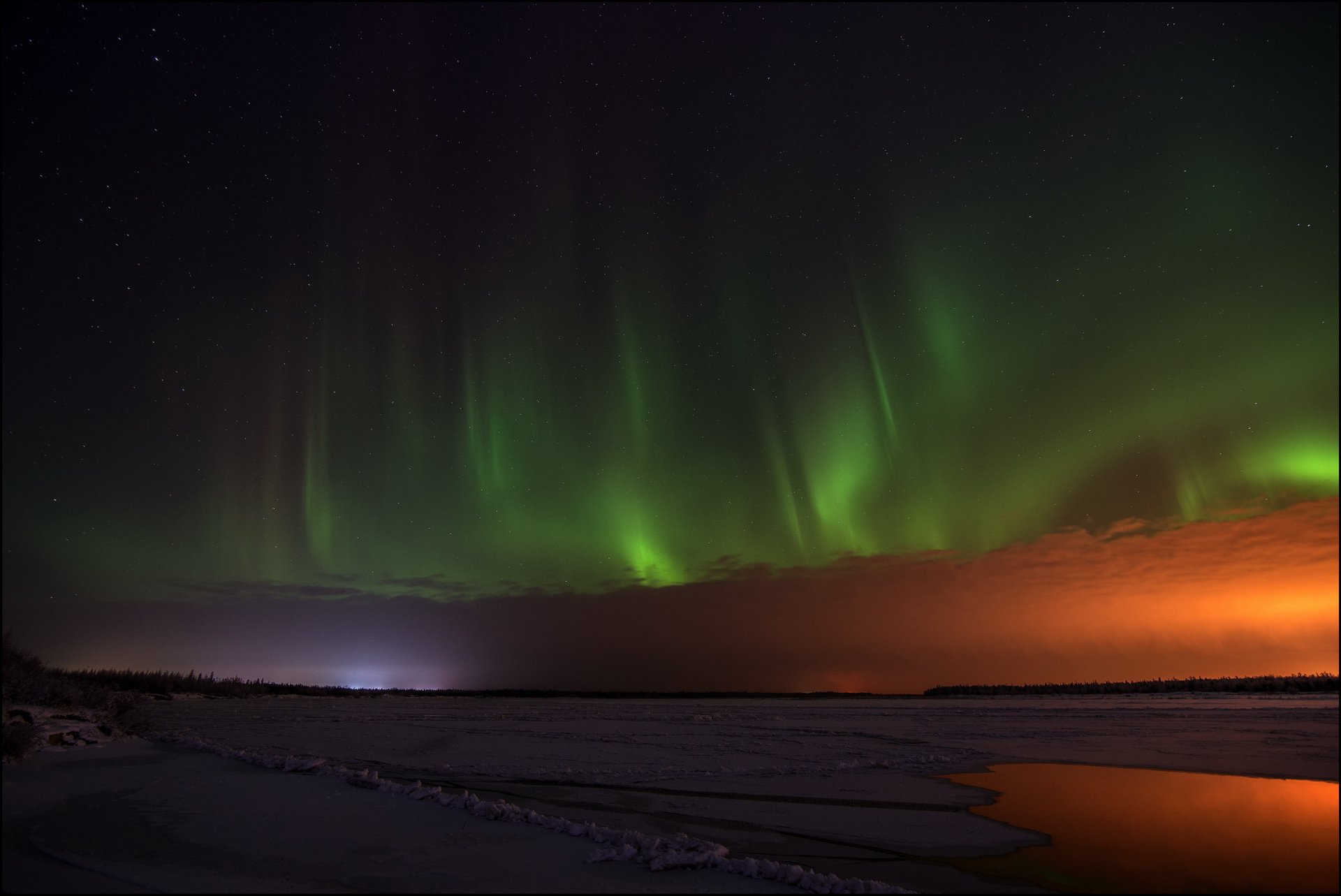 nacht glanz landschaft