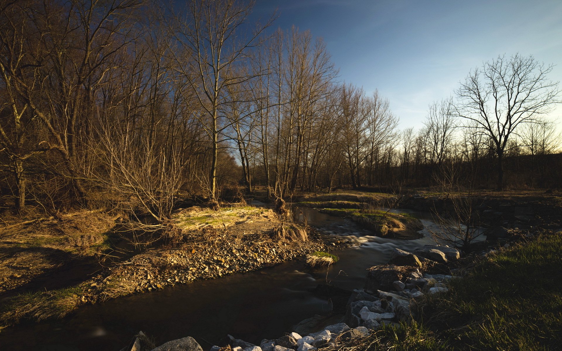 matin rivière nature printemps paysage