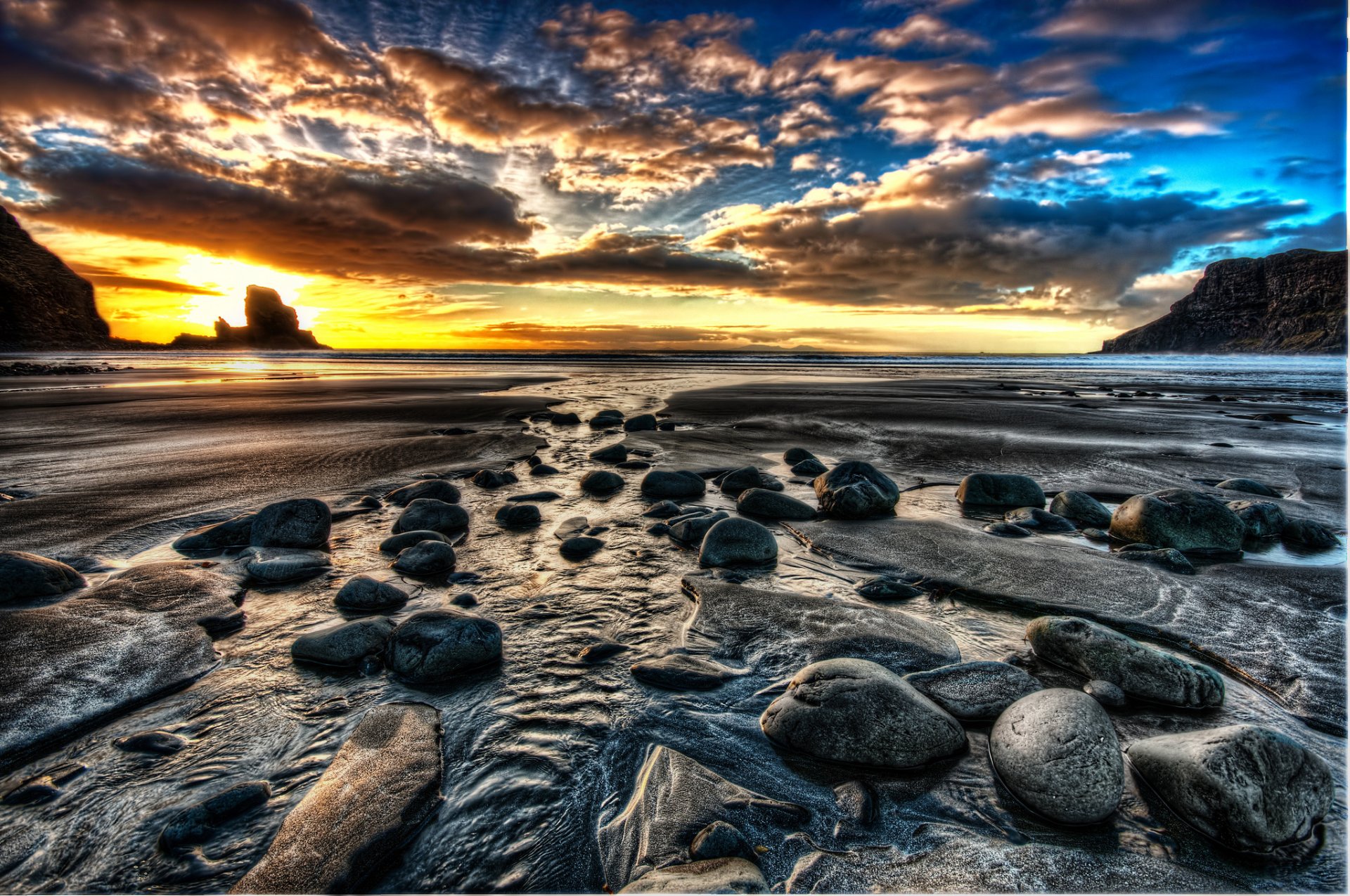 natur landschaft himmel sonnenuntergang strand ozean sonne sand meer dämmerung